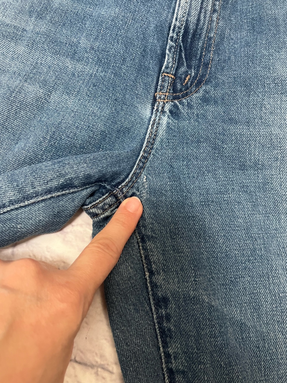 Mother Superior denim the dodger ankle heart throb Wide Leg Blue Jeans 28 - Picture 5 of 8